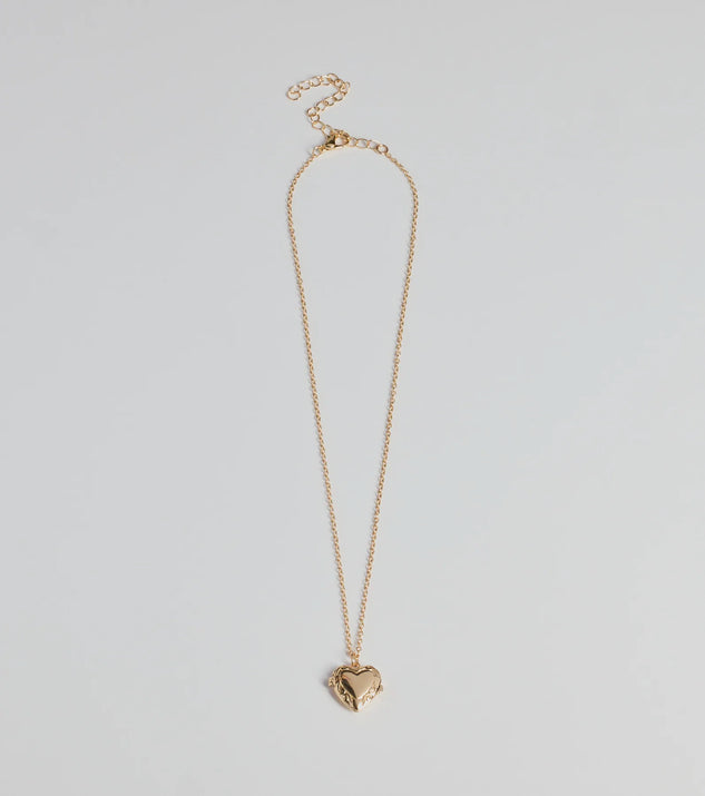 Cross My Heart Pendant Necklace