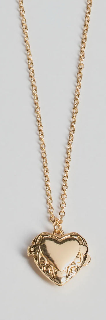 Cross My Heart Pendant Necklace