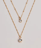 Timelessly Stylish Rhinestone Layered Necklace