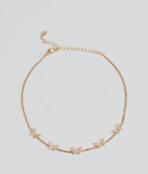 In Flight Butterfly Rhinestone Choker