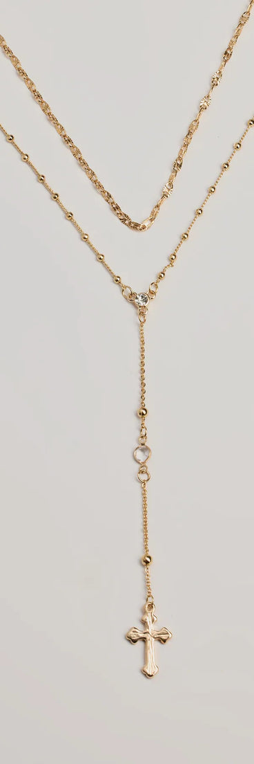 Major Blessings Layered Cross Necklace