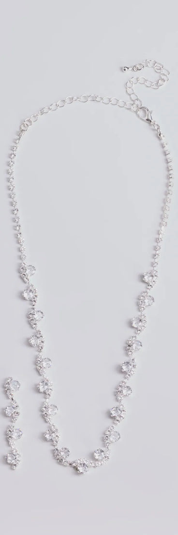 Timeless Luxe Cubic Zirconia Rhinestone Necklace Set