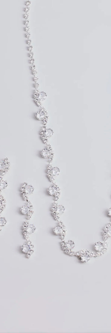 Timeless Luxe Cubic Zirconia Rhinestone Necklace Set
