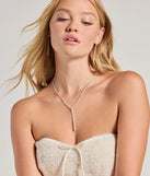Luxe Gleam Rhinestone Necklace And Earrings Set