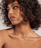 Pretty Faux Pearl Bar Necklace