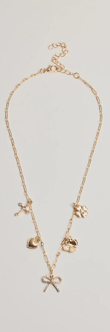 Adorably Glam Multi Charm Necklace