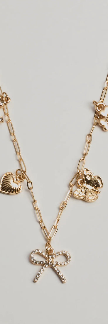 Adorably Glam Multi Charm Necklace