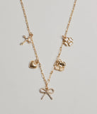 Adorably Glam Multi Charm Necklace