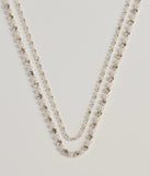 Shimmering Treasure Rhinestone And Pearl Choker