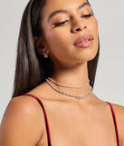 Shimmering Treasure Rhinestone And Pearl Choker