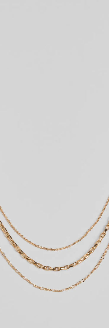 Timeless Charm Layered Chain Necklace