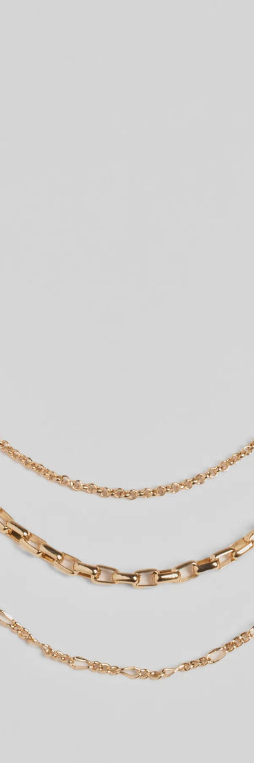 Timeless Charm Layered Chain Necklace