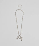 Graceful Radiance Rhinestone Cross Pendant Necklace