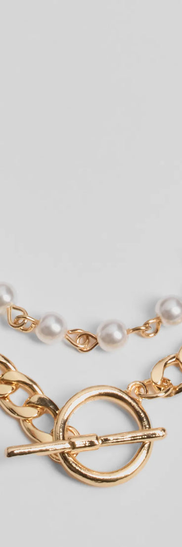 Sleek Glam Two-Pack Chain Necklace Set