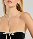 Luxe Butterfly Rhinestone Necklace And Earrings Set