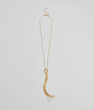 Boho Feels Metal Tassel Necklace