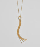 Boho Feels Metal Tassel Necklace