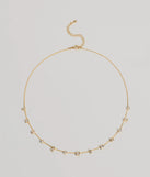 Dainty Chic Geometric Charm Rhinestone Necklace