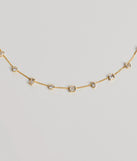 Dainty Chic Geometric Charm Rhinestone Necklace