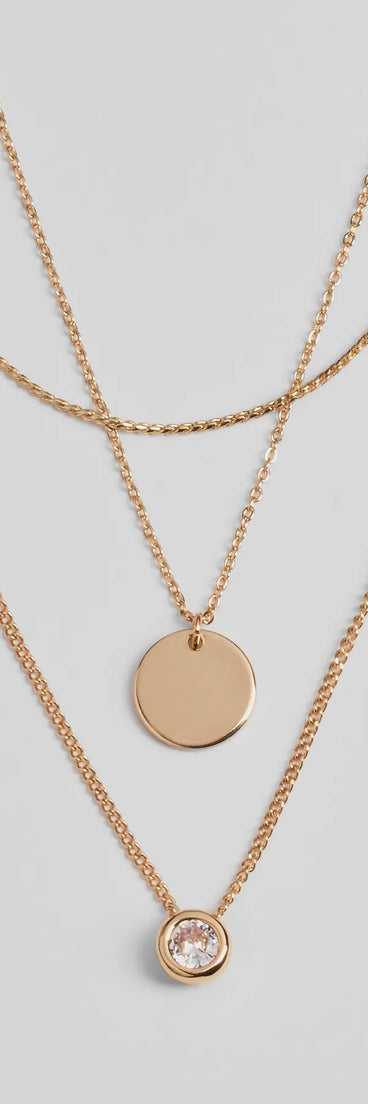 Fab Statement Layered Rhinestone Necklace Set