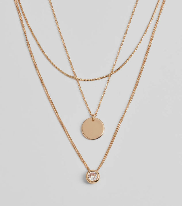 ネックレス・ペンダント +ENGBROX+ flame layered necklace set EBNL23010 flame layered necklace set - ENGBROX | 60% - Asian Fashion