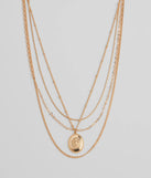 Layered Sleekness Pendant Necklace