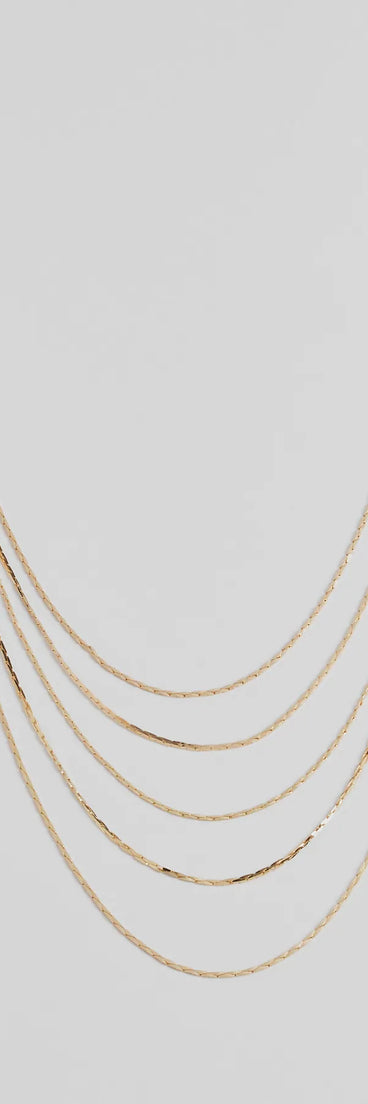 Get inspired with the Keep It Layered Chain Necklace, a feed-worthy gold piece that’s part of Windsor's updated and curated women’s clothing edit packed with must-have fall outfit ideas.