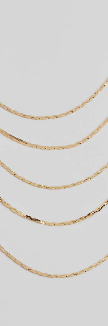 Get inspired with the Keep It Layered Chain Necklace, a feed-worthy gold piece that’s part of Windsor's updated and curated women’s clothing edit packed with must-have fall outfit ideas.