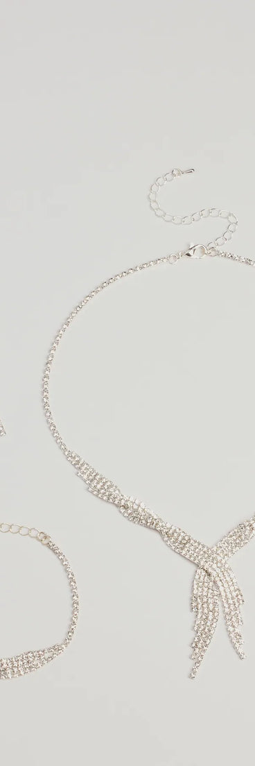 Twist Of Fate Rhinestone Jewelry Set