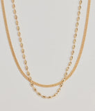 Trendy Sleek Layered Chain Necklace Set