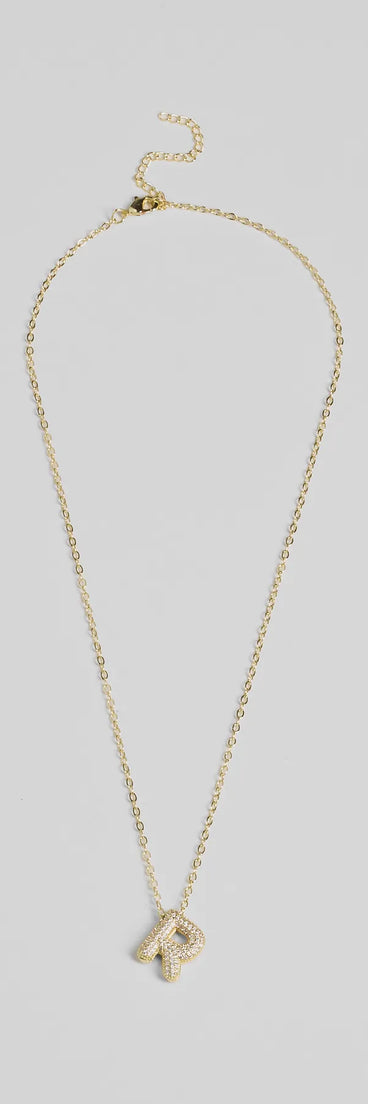 Get inspired with the Bubble Letter Monogram Rhinestone Necklace, a feed-worthy gold piece that’s part of Windsor's updated and curated women’s clothing edit packed with must-have fall outfit ideas.