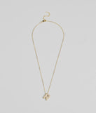 Get inspired with the Bubble Letter Monogram Rhinestone Necklace, a feed-worthy gold piece that’s part of Windsor's updated and curated women’s clothing edit packed with must-have fall outfit ideas.
