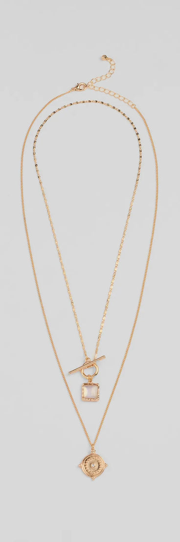Layered Treasure Necklace With Pendants