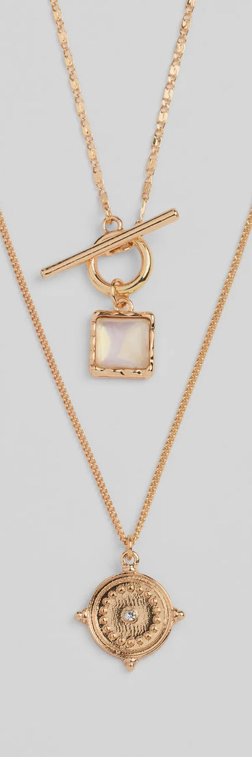 Layered Treasure Necklace With Pendants
