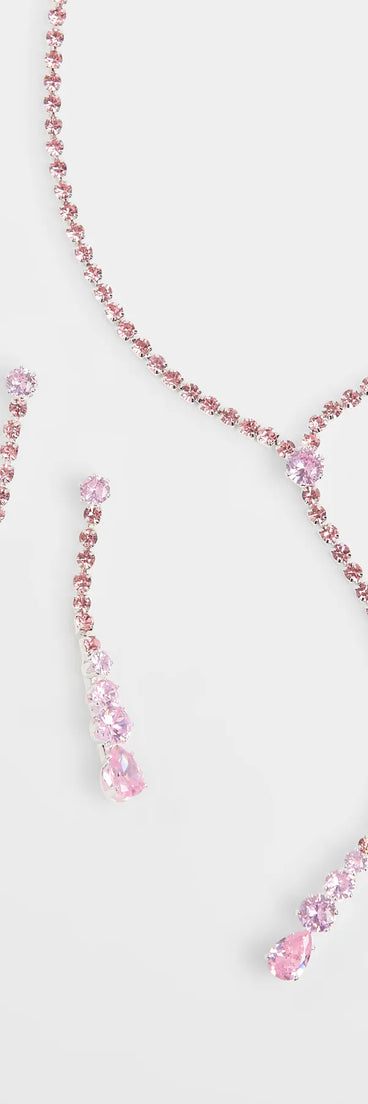 Get inspired with the Delicate Shine Rhinestone Lariat Earring Set, a feed-worthy pink piece that’s part of Windsor's updated and curated women’s clothing edit packed with must-have fall outfit ideas.