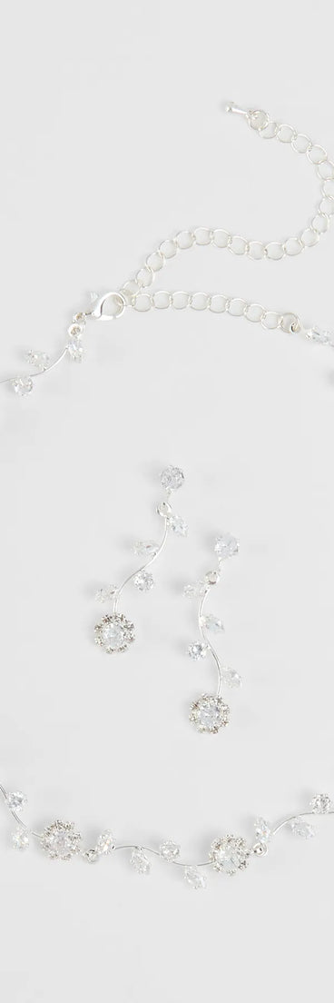 Get inspired with the Floral Beauty Necklace And Earrings Set, a feed-worthy silver piece that’s part of Windsor's updated and curated women’s clothing edit packed with must-have fall outfit ideas.