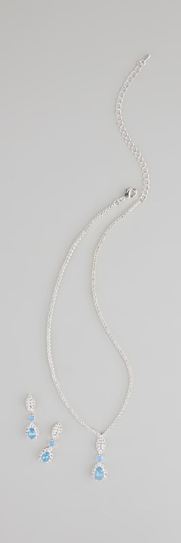 Style your vibe in seconds with the Call Me Princess Rhinestone Necklace And Earrings Set, a fashion accessories essential that completes any outfit with ease.