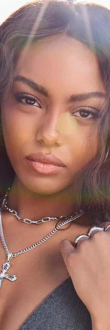 Simply Blessed Statement Cross Necklace