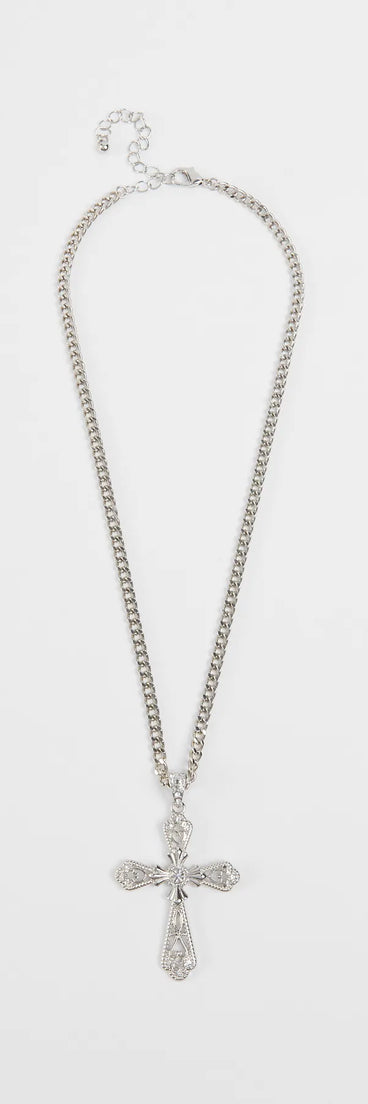 Simply Blessed Statement Cross Necklace