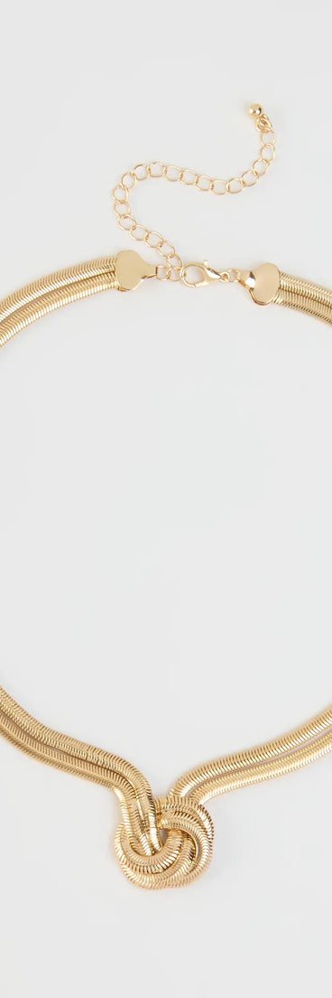 Sleek And Bold Snake Chain Necklace