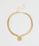 Sleek And Bold Snake Chain Necklace