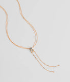 Simply Sweet Rhinestone Charm Layered Necklace