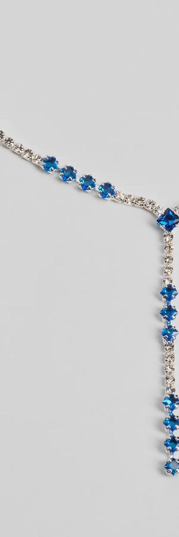 Luxe Glimmer Rhinestone Necklace And Earrings Set