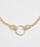 The Snake Charmer Chain Necklace in gold brings edge and energy to your vibe, ready to elevate any festival look or concert outfit.
