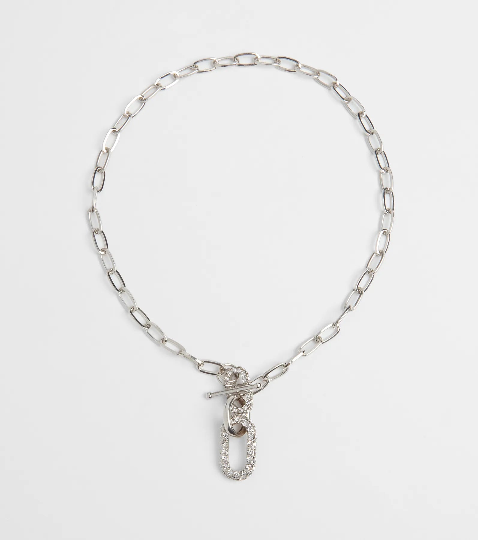 Cultivated Glam Rhinestone Chain-Link Necklace | Windsor