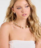 Season Of Bloom Flower Necklace And Earrings Set