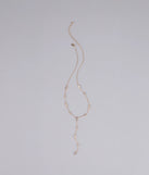 Best Version Of Me Rhinestone Lariat Necklace