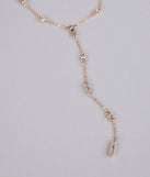 Best Version Of Me Rhinestone Lariat Necklace