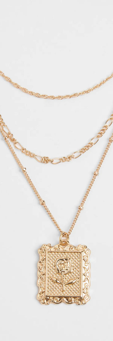 Rosy Outlook Layered Necklace