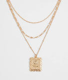 Rosy Outlook Layered Necklace